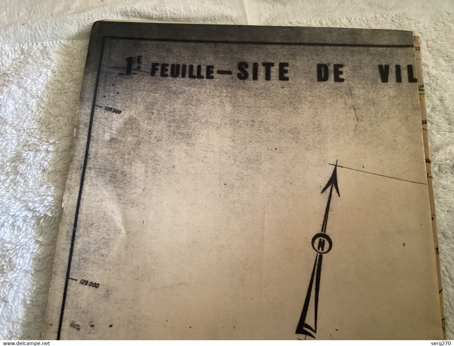 Dessin Plan De Barrage 1950 BARRAGE DE VILLERS-LE SEC Grand Pla - Arbeitsbeschaffung