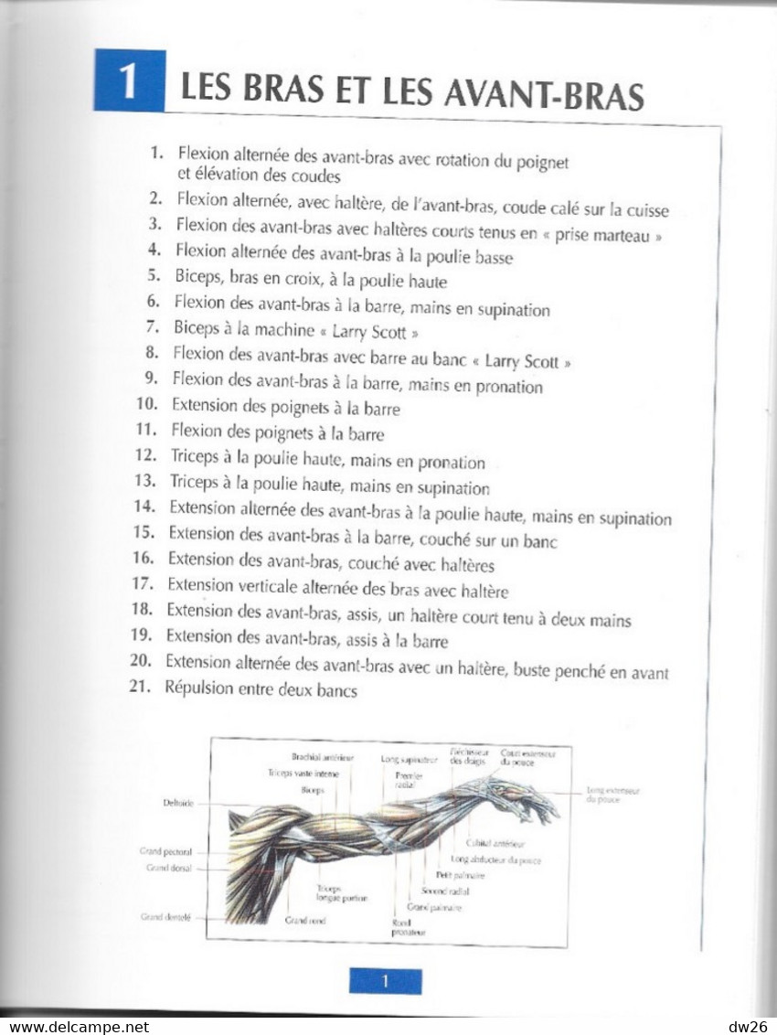 Sports: Livre De Frédéric Delavier - Guide Des Mouvements De Musculation (Approche Anatomique) 1999 - Sport