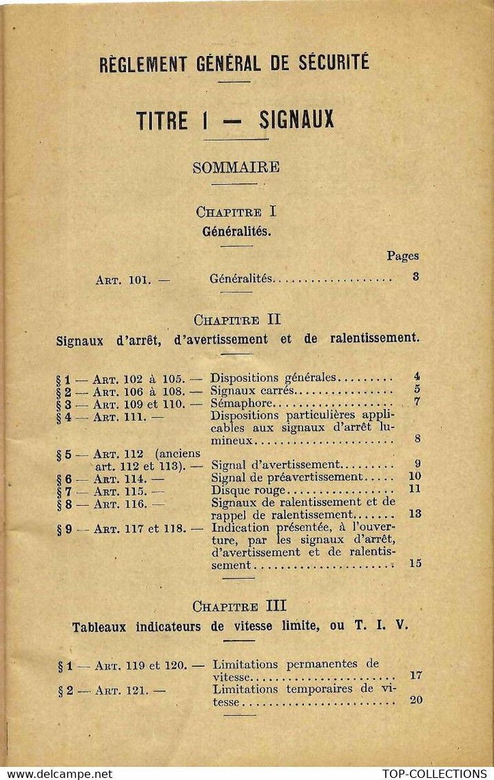 1951 Chemins De Fer SUPERBE FASCICULE S.N.C.F. SNCF REGLEMENT GENERAL DE SECURITE SIGNALISATION VOIR SCANS - Europa