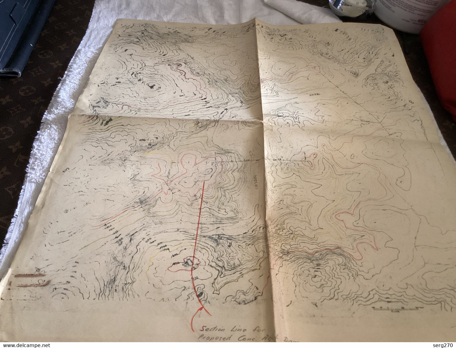 Dessin Plan De Barrage 1967 WATER CONSERVATION AND IRRIGATION COMMISSION GWYDIR RIVER DAM SITE A AVAL DU Girmile EN 5 B. - Travaux Publics