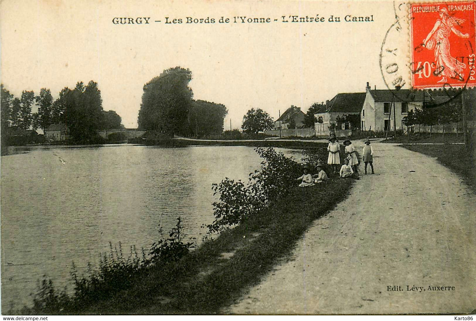 Gurgy * Route Sur Les Bords De L'yonne * Entrée Du Canal - Gurgy