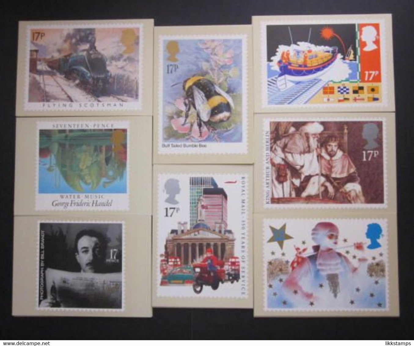 1985 THE COMPLETE YEAR SET OF P.H.Q. CARDS UNUSED. ISSUE Nos. 81 To 88 (B) #00809 - Tarjetas PHQ