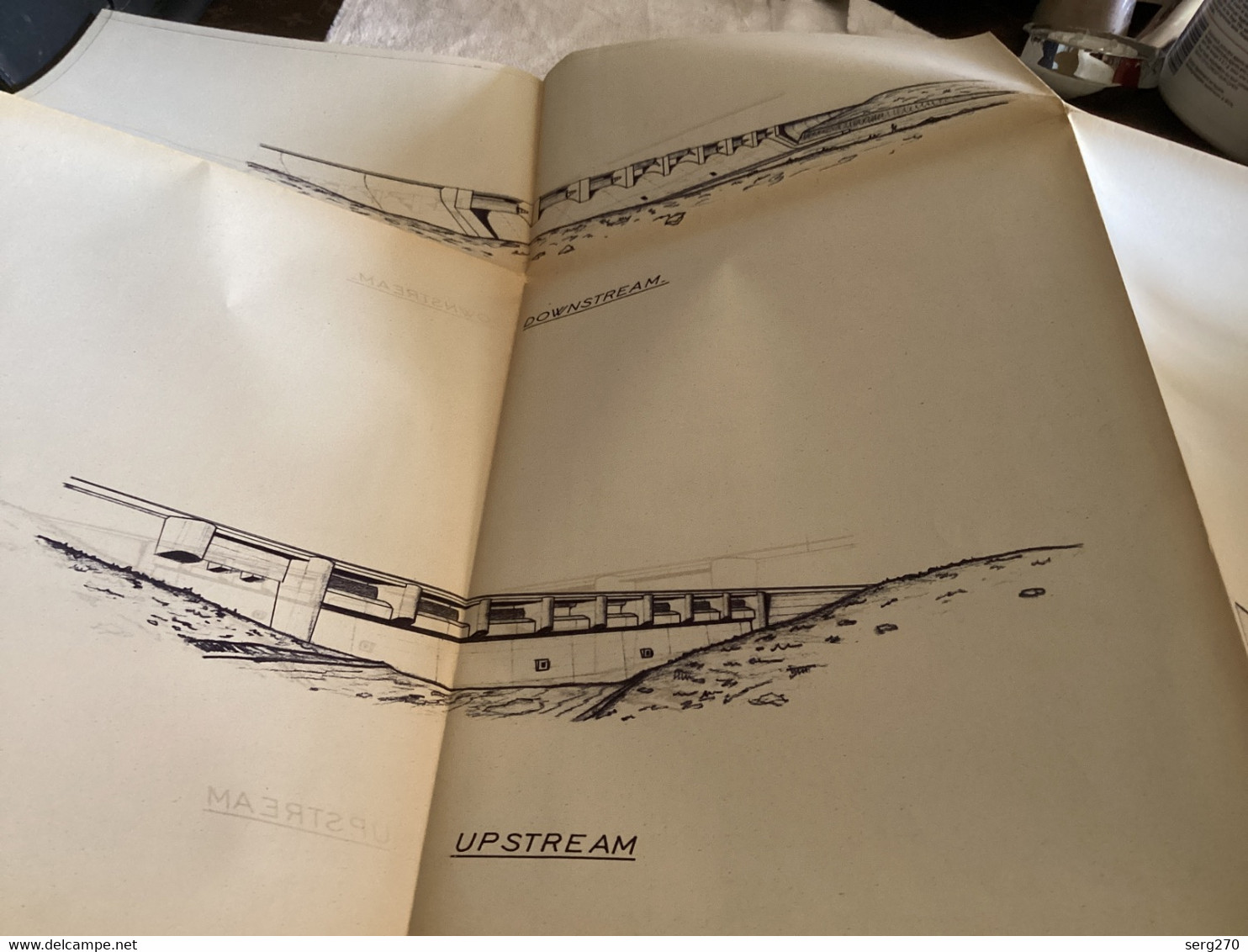 Plan Topographique Dessin Manille River Dam Site  Australia 1969 WATER CONSERVATION & IRRIGATION COMMISSION MANILLA RIVE - Travaux Publics