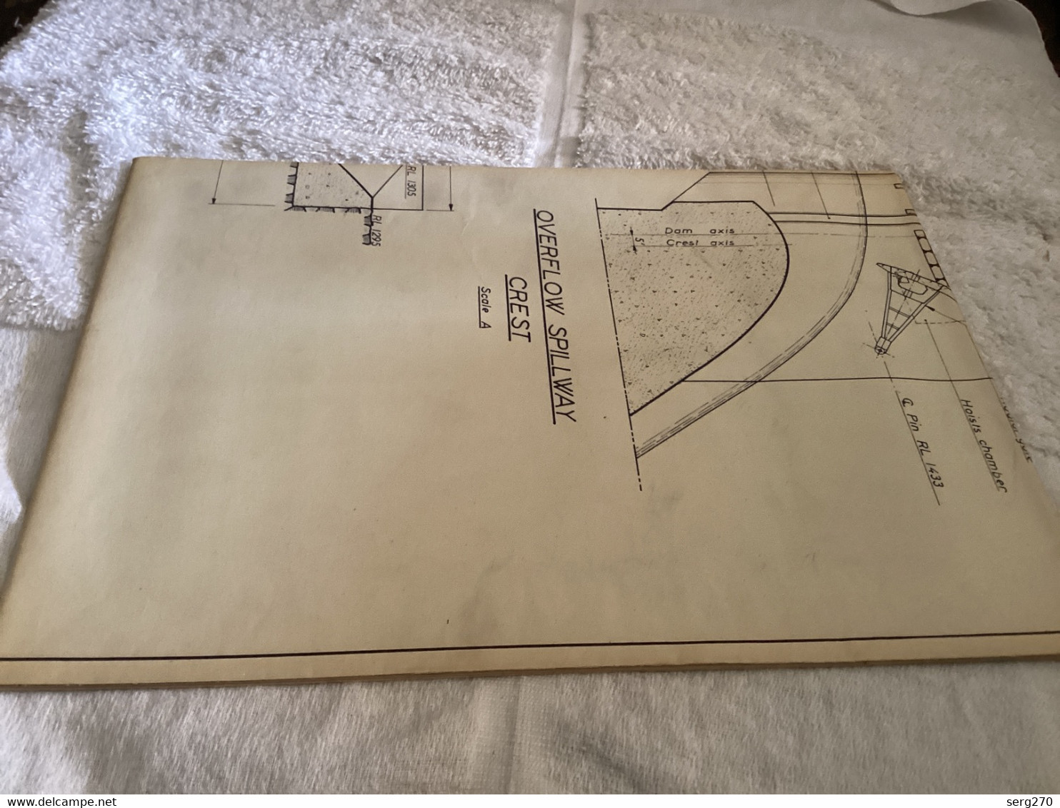 Plan Topographique Dessin Manille Dam S Dam Site  Australia 1969 WATER CONSERVATION & IRRIGATION COMMISSION MANILLA RIVE - Public Works