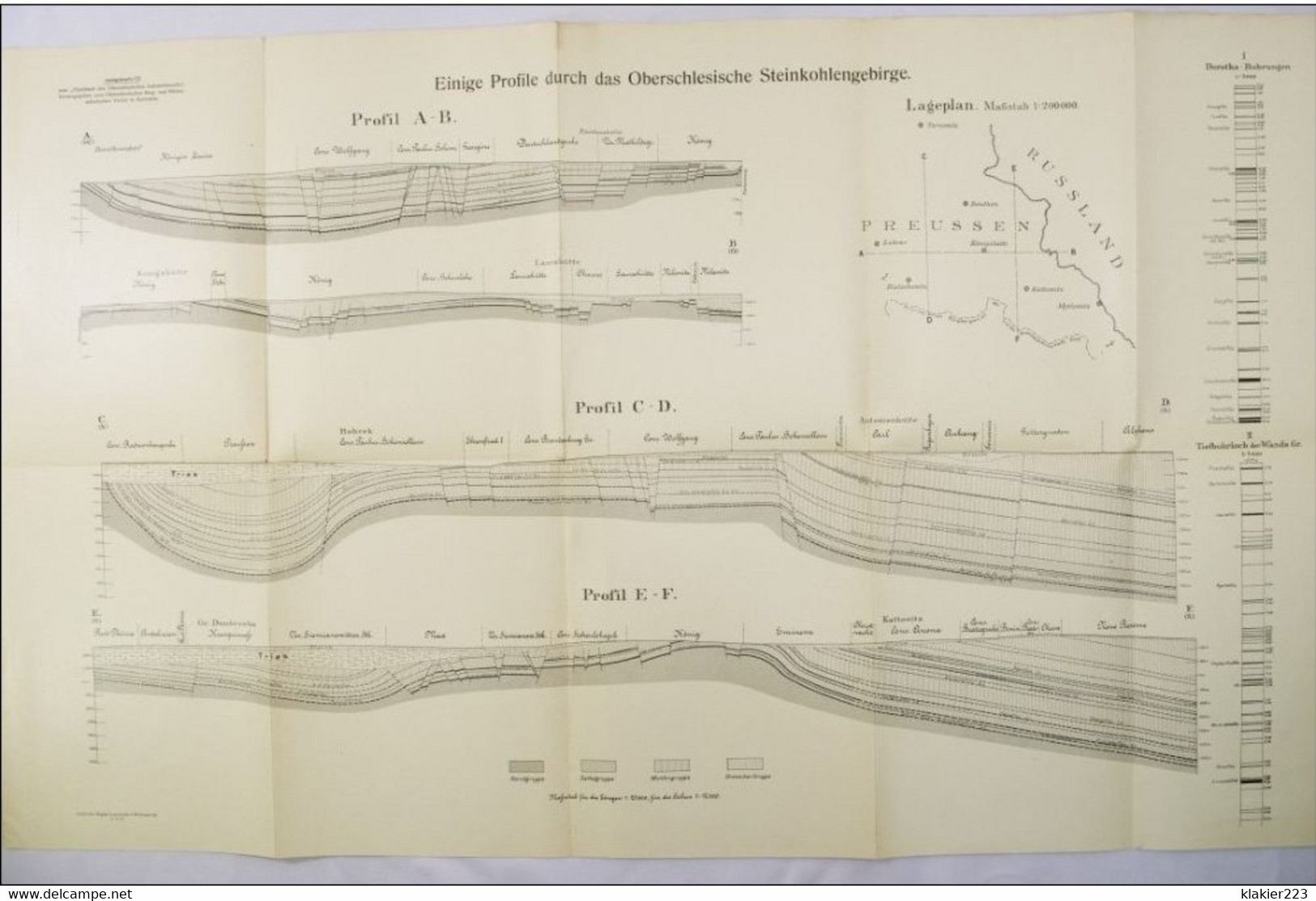 Karten-Anlagen zum Handbuch der Oberschlesischen Industriebezirks / Breslau 1913