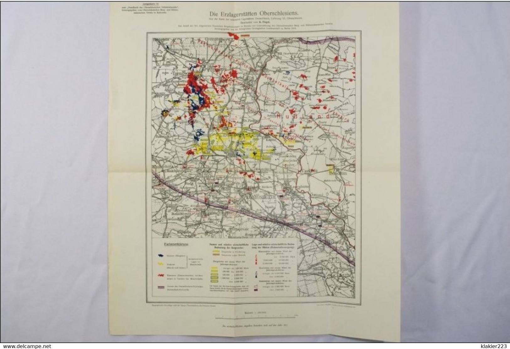 Karten-Anlagen zum Handbuch der Oberschlesischen Industriebezirks / Breslau 1913