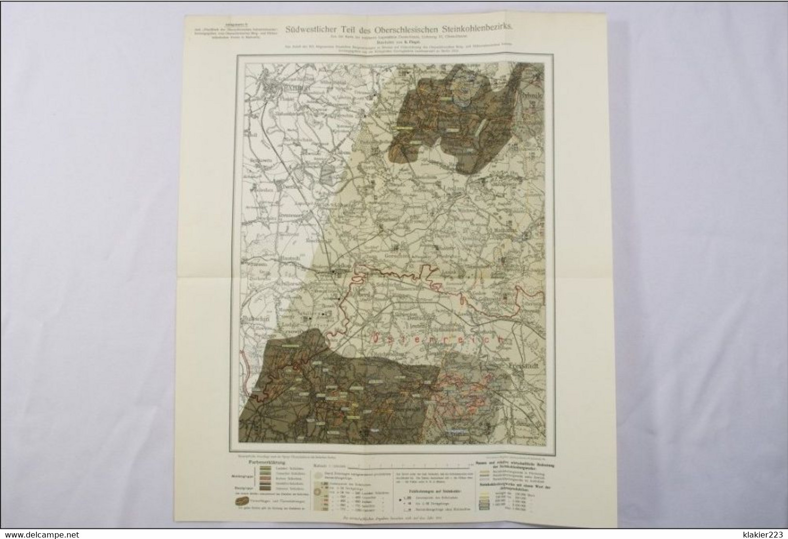 Karten-Anlagen zum Handbuch der Oberschlesischen Industriebezirks / Breslau 1913