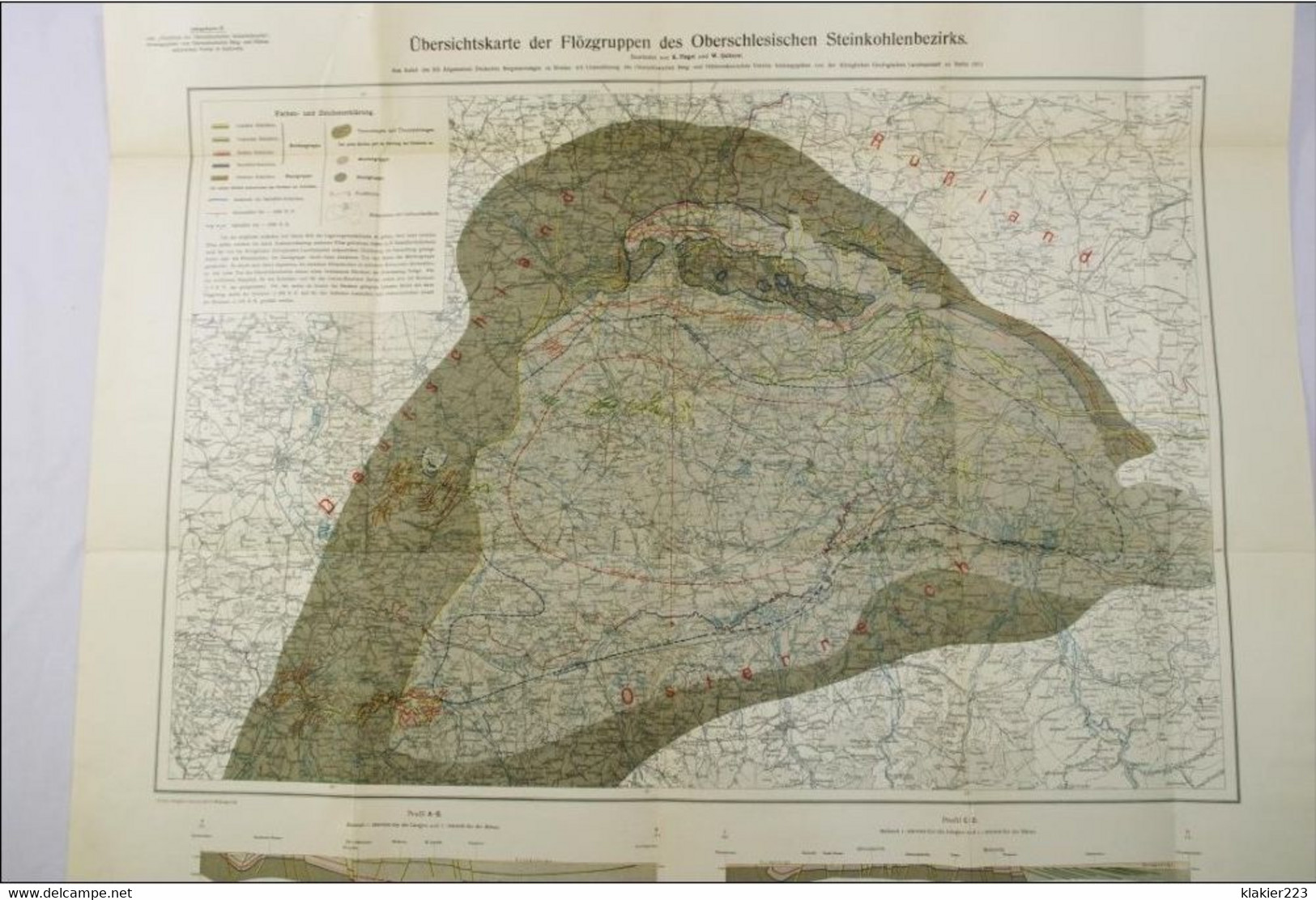 Karten-Anlagen zum Handbuch der Oberschlesischen Industriebezirks / Breslau 1913