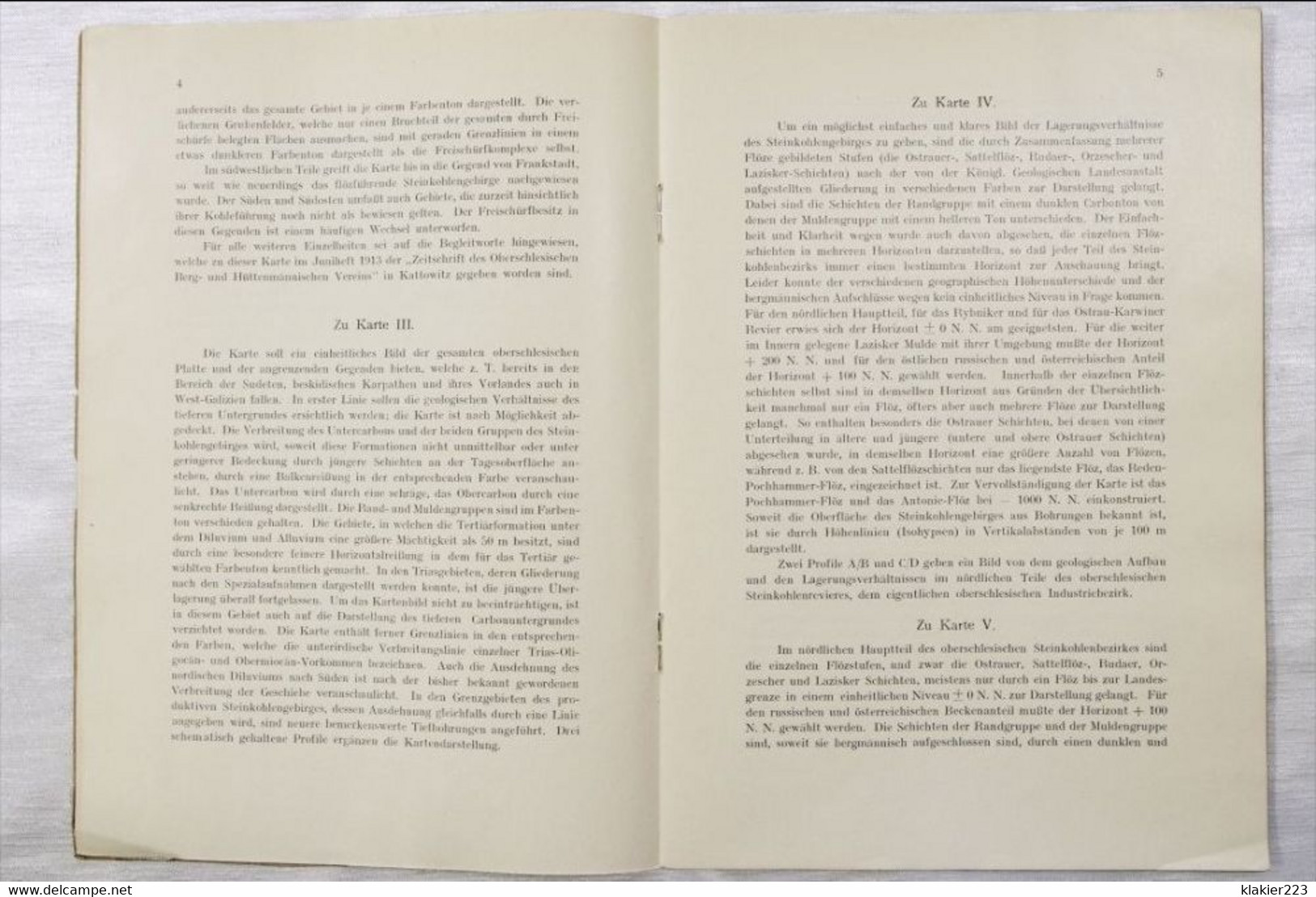 Karten-Anlagen zum Handbuch der Oberschlesischen Industriebezirks / Breslau 1913