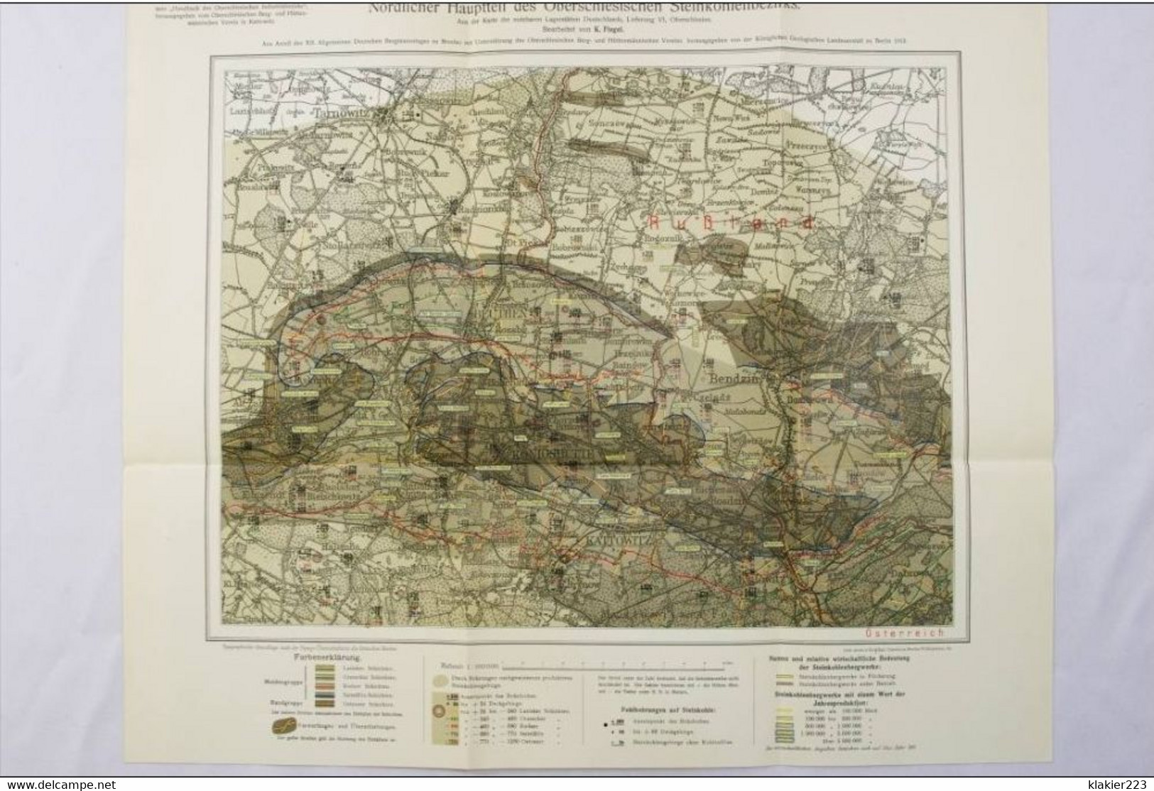 Karten-Anlagen zum Handbuch der Oberschlesischen Industriebezirks / Breslau 1913