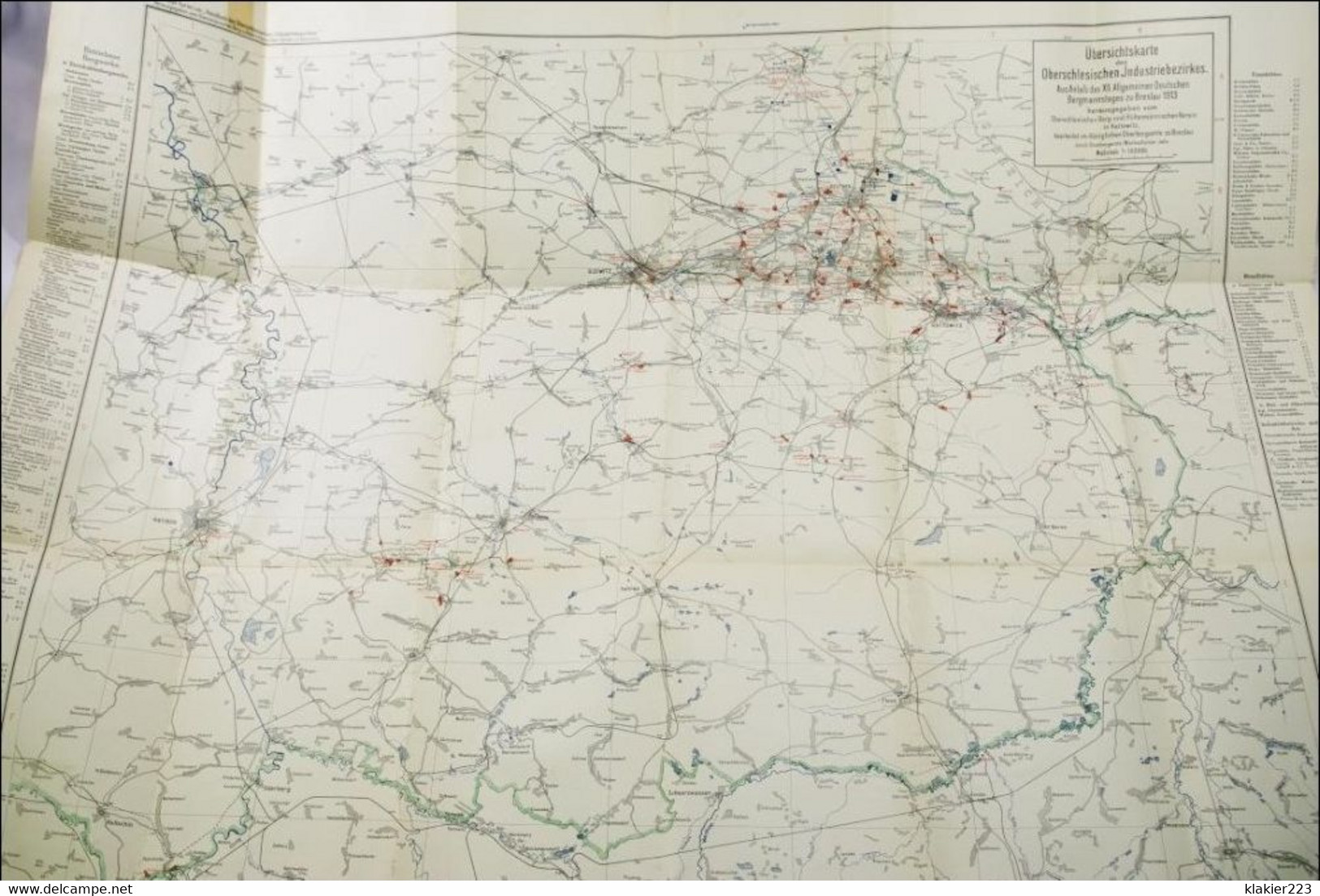 Karten-Anlagen zum Handbuch der Oberschlesischen Industriebezirks / Breslau 1913