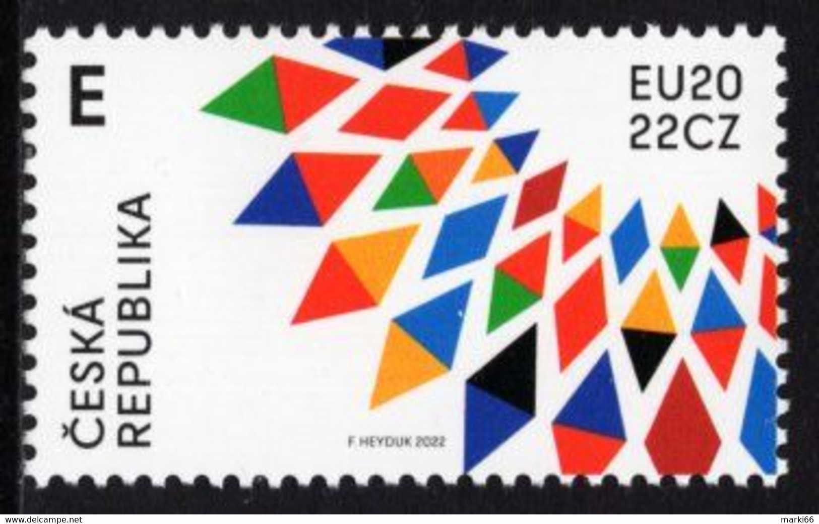 Czech Republic - 2022 - Czech Presidency Of The EU Council - Mint Stamp - Nuevos