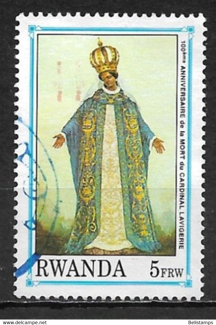 Rwanda 1992. Scott #1370 (U) Statue Of Madonna - Oblitérés