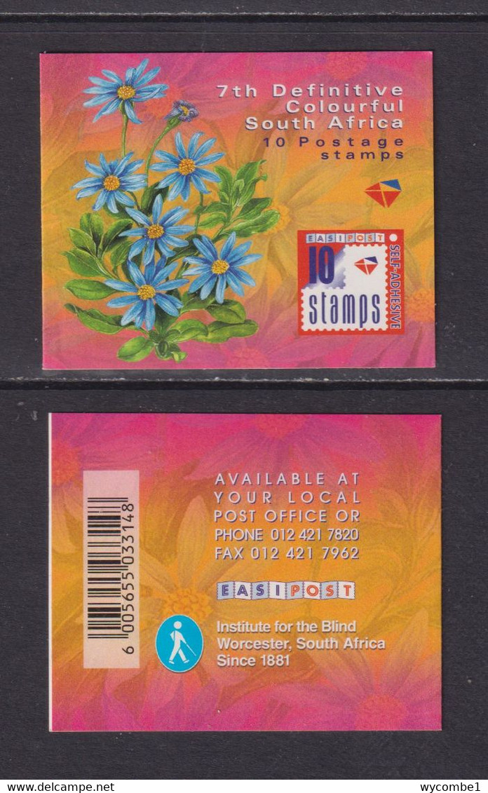 SOUTH AFRICA - 2001 Flower Definitives Self Adhesive Booklet  As Scans - Nuevos