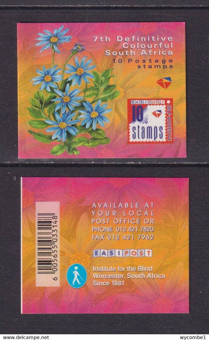 SOUTH AFRICA - 2001 Flower Definitives Self Adhesive Booklet  As Scans - Ongebruikt