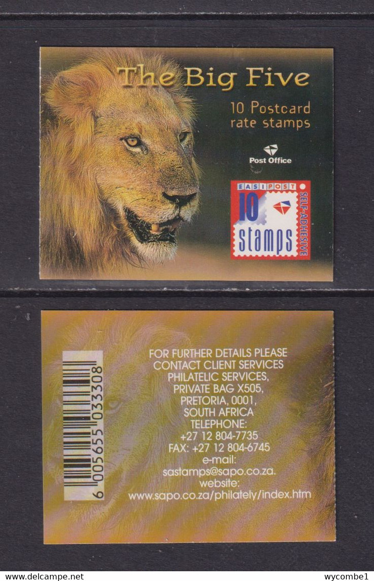 SOUTH AFRICA - 2001 Wildlife Definitives Self Adhesive Booklet  As Scans - Ongebruikt