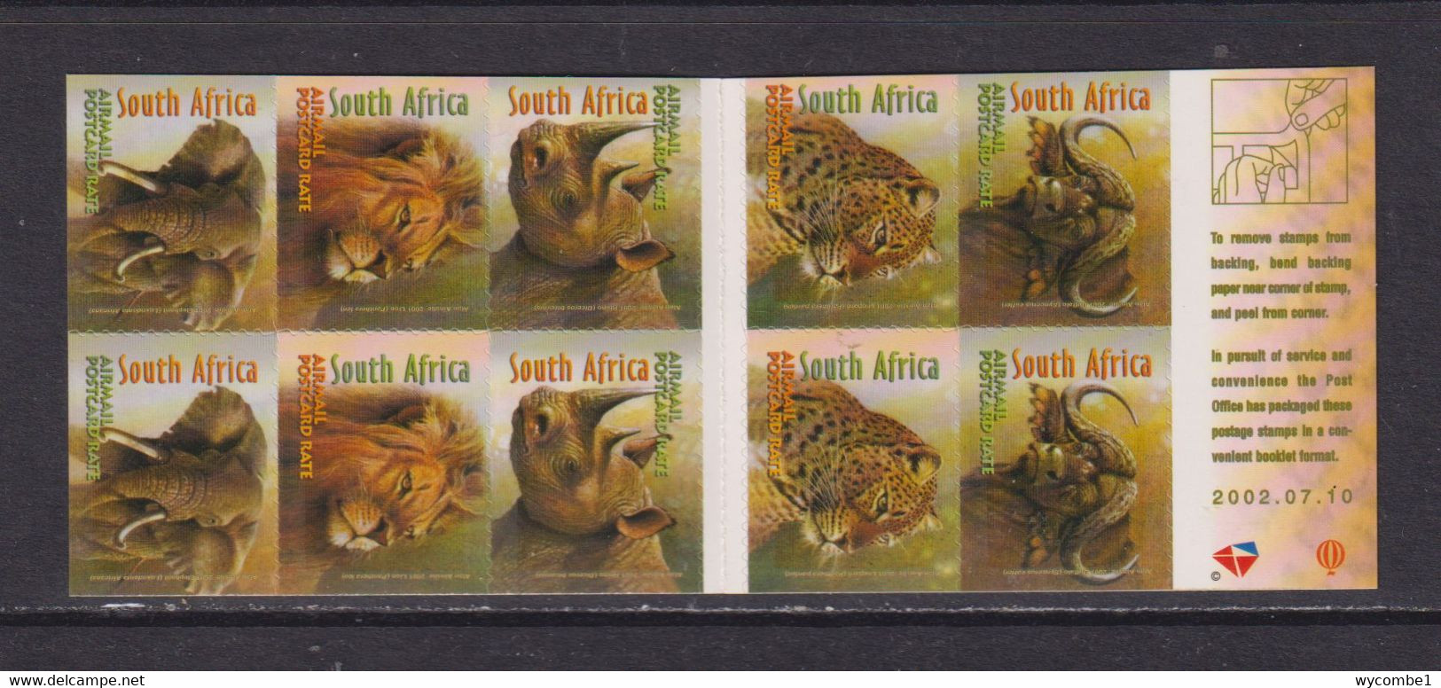 SOUTH AFRICA - 2001 Wildlife Definitives Self Adhesive Booklet  As Scans - Ongebruikt