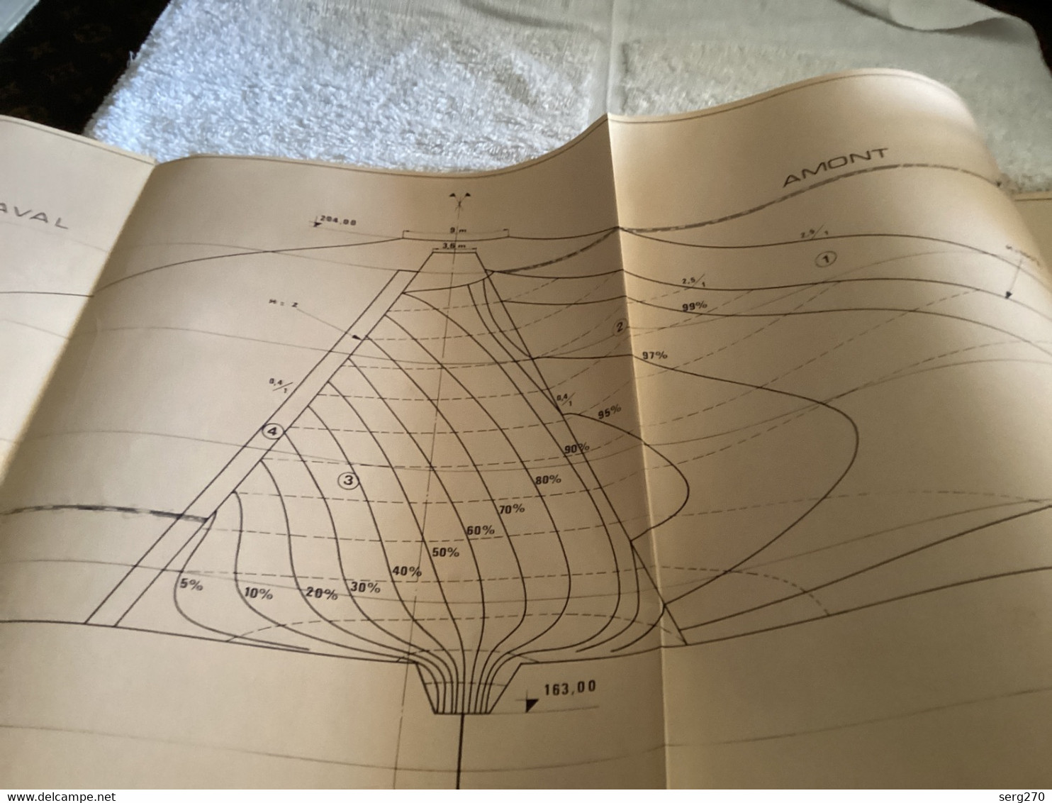 Plan Topographique Dessin Barrage Buyo Hydrogène électrique République De Cote D Ivoire Barrage En Terre - Travaux Publics