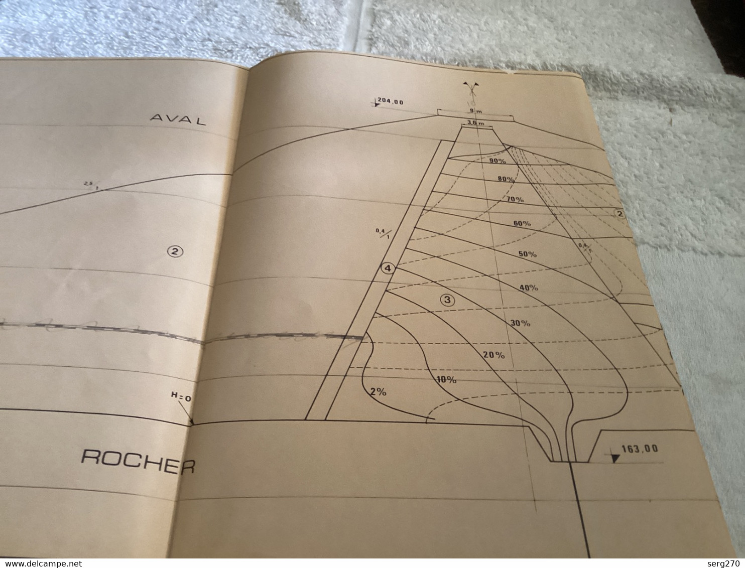 Plan Topographique Dessin Barrage Buyo Hydrogène électrique République De Cote D Ivoire Barrage En Terre - Public Works