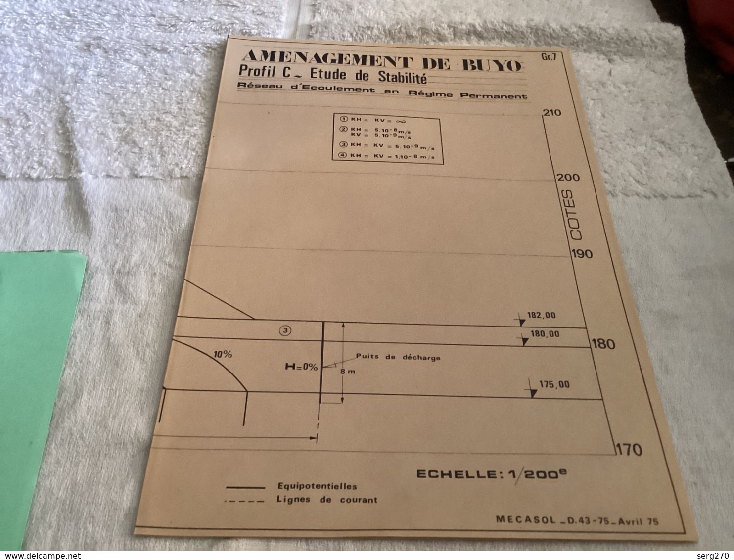 Plan  Dessin Barrage Buyo Hydrogène électrique République De Cote D Ivoire Barrage Résous D’écoulement En Régime Permane - Public Works