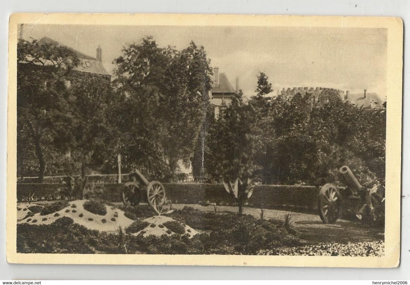 57 Thionville Promenade Canons écrite En 1945 - Thionville