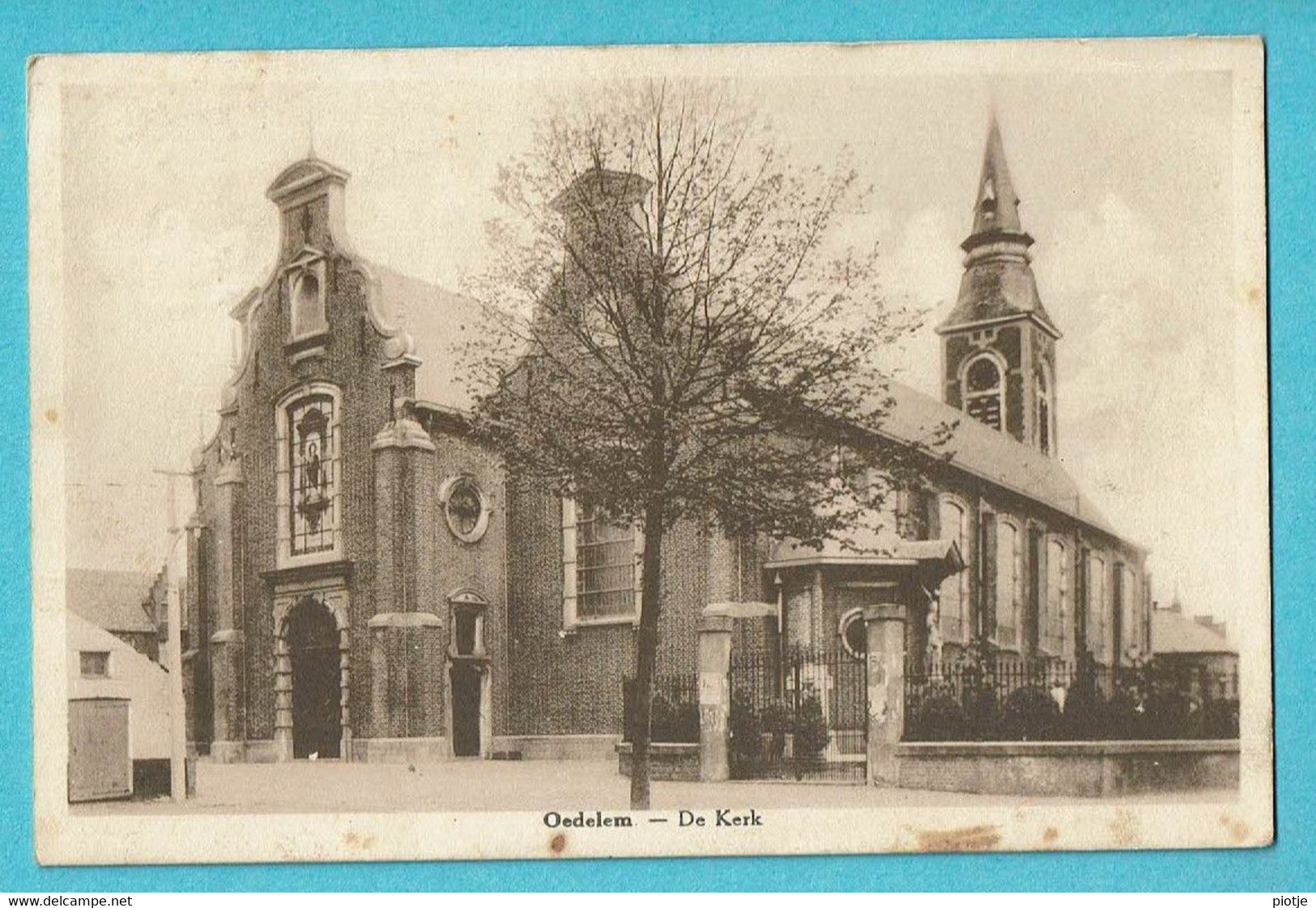 * Oedelem - Beernem (West Vlaanderen) * (Drukker Uitg. J. Van Der Moer) De Kerk, église, Church, Kirche, Old, Rare - Beernem