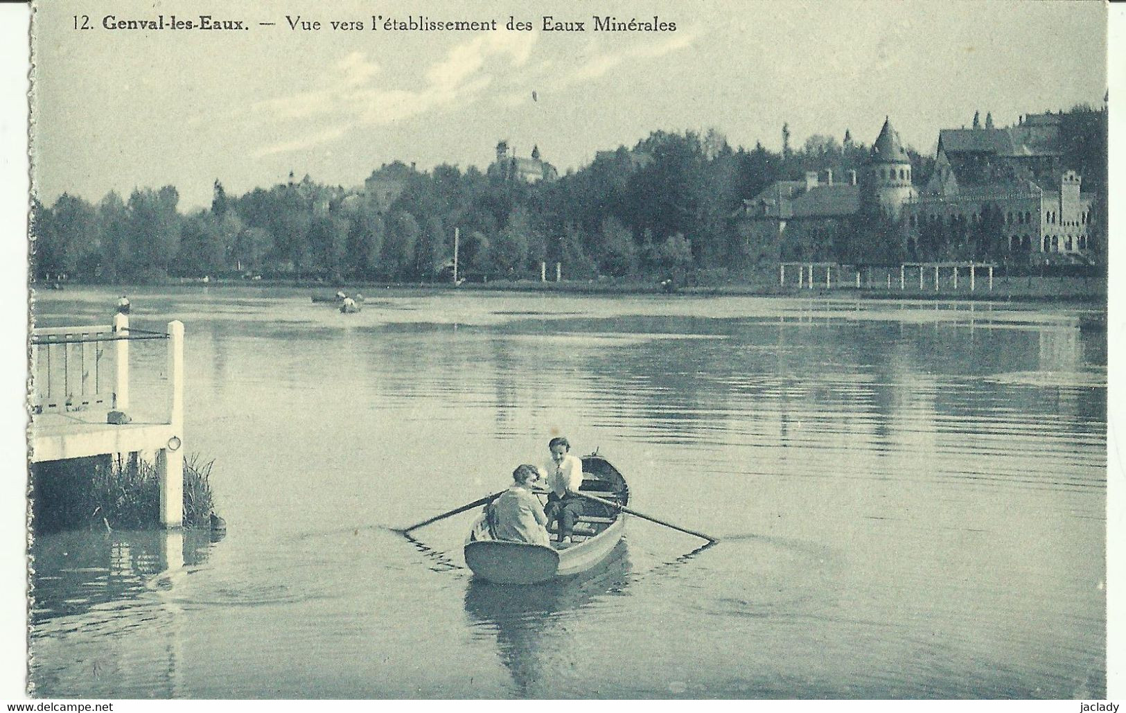 Genval - Les - Eaux -- Vue Vers L' établissement Des Eaux Minérales.    (2 Scans) - Rixensart