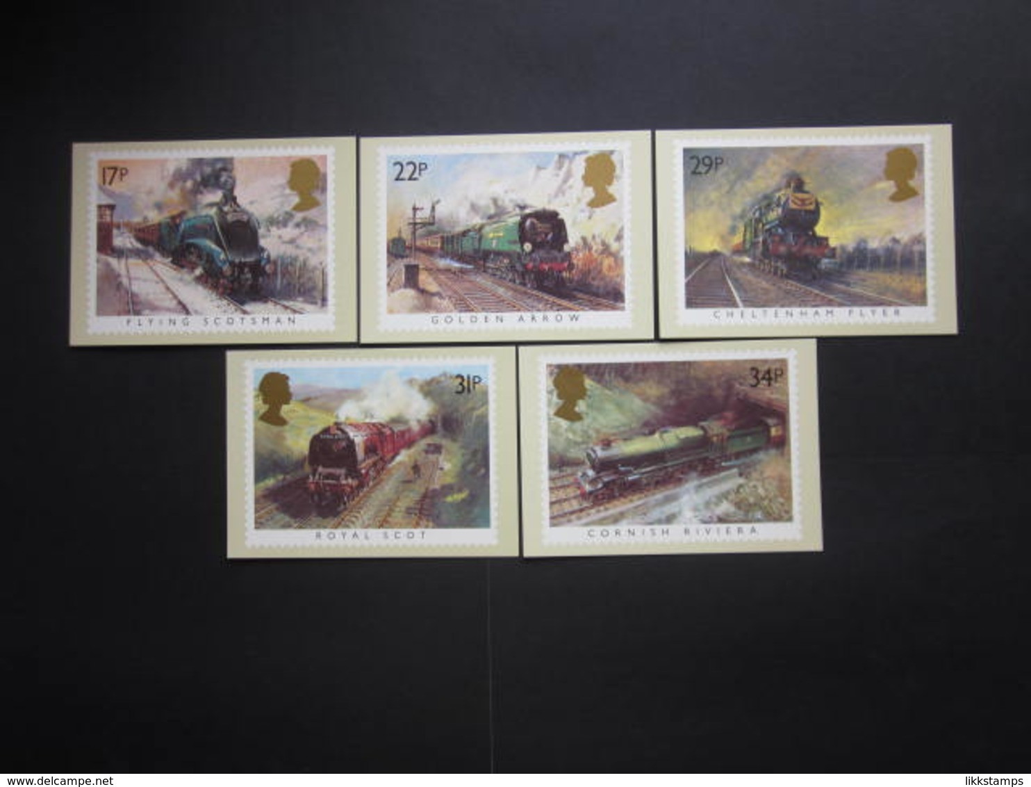 1985 FAMOUS TRAINS P.H.Q. CARDS UNUSED, ISSUE No. 81 #00453 - PHQ Cards