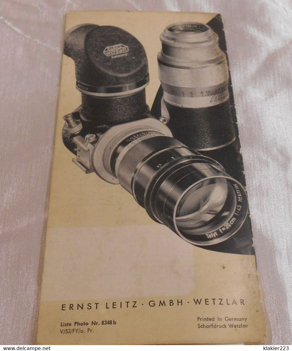 Das Leica System / Ernst Leitz GMBH Wetzlar / Vor 1945 - Photographie