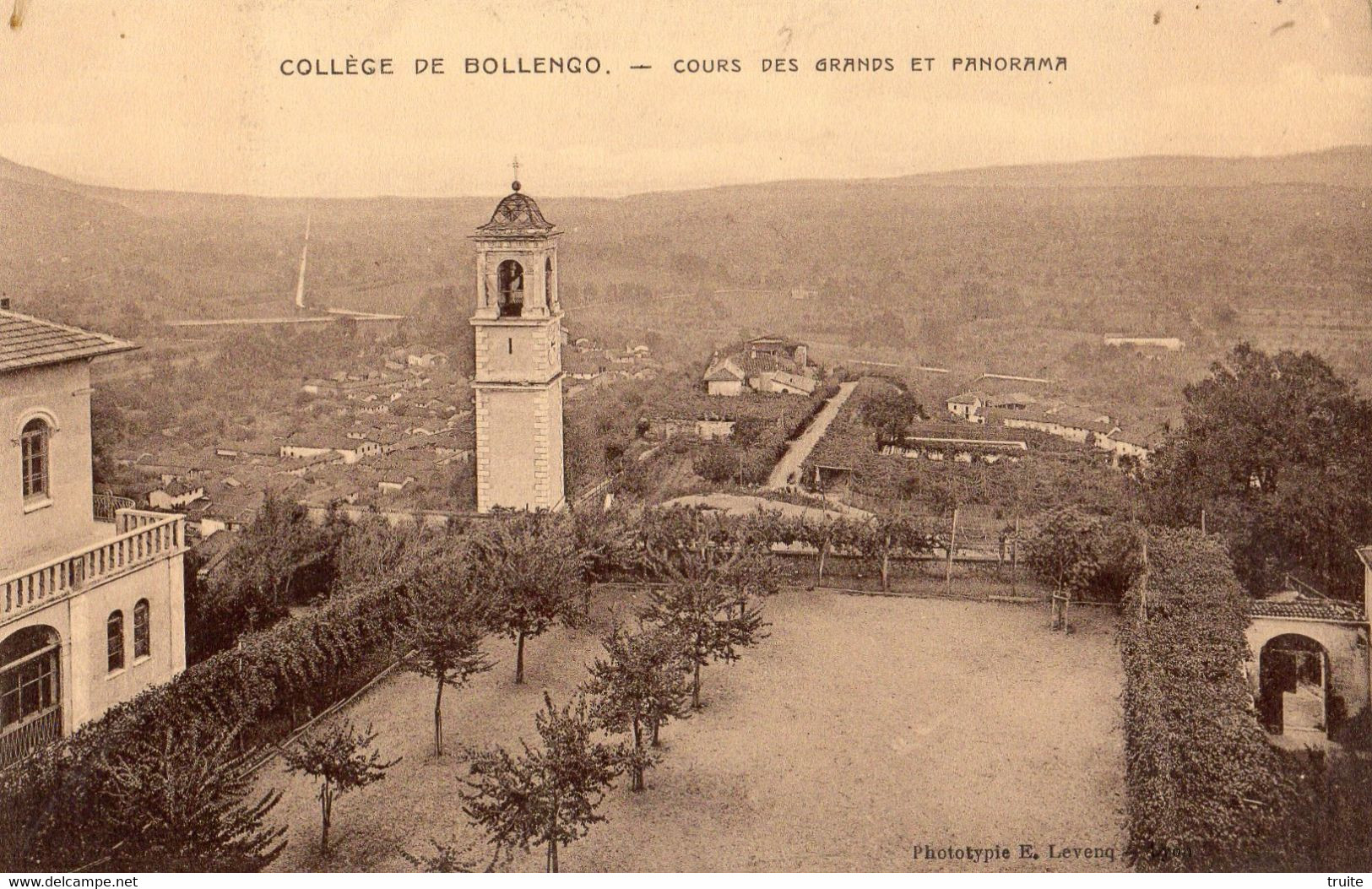 TURIN COLLEGE DE BOLLENGO COURS DES GRANDS ET PANORAMA - Education, Schools And Universities