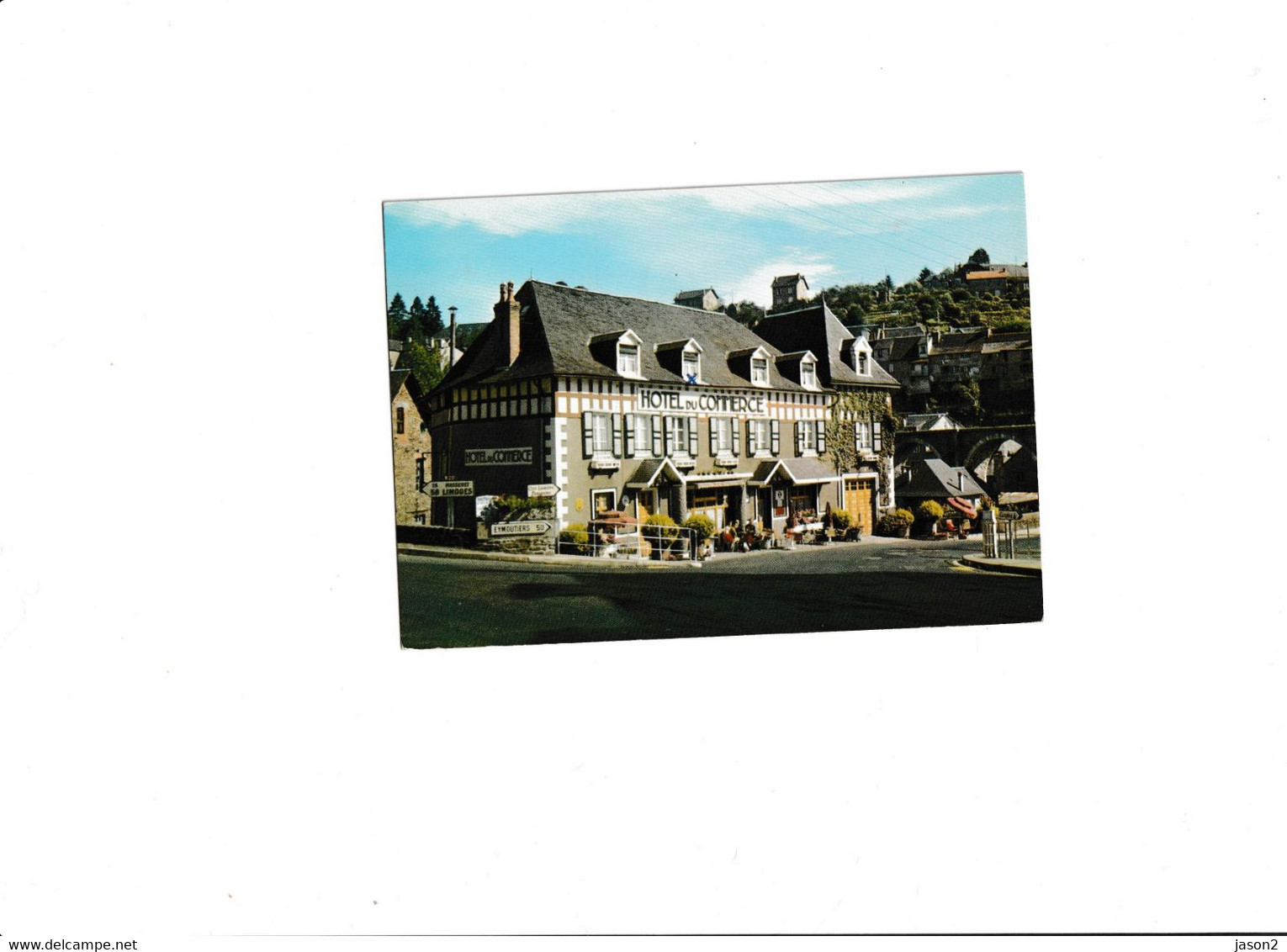 Cpm Uzerche(19) HOTEL DU COMMERCE ECRITE EN 1970 - Uzerche