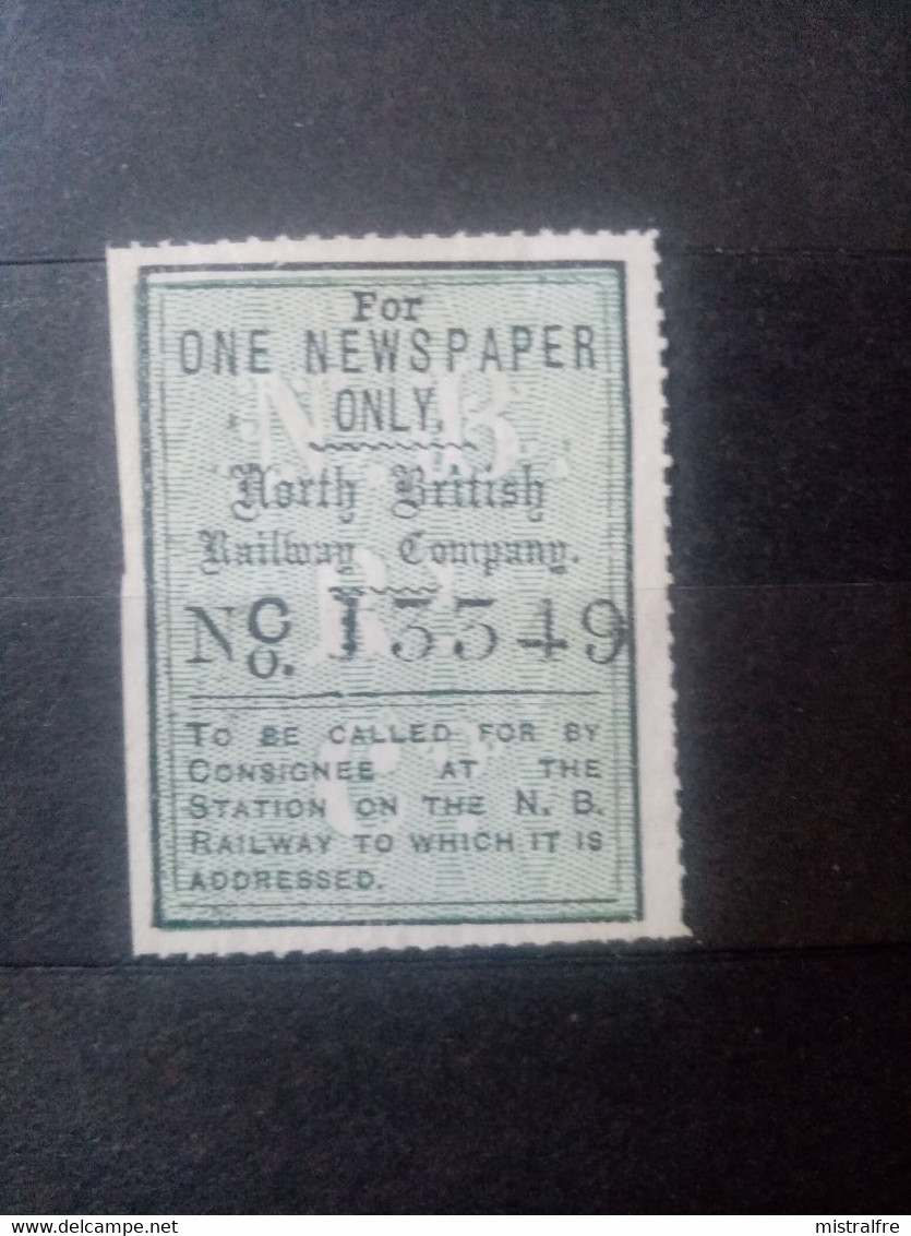 GRANDE BRETAGNE. 1855-84. NORTH BRITISH  Railway Company. NEUF . - Unused Stamps