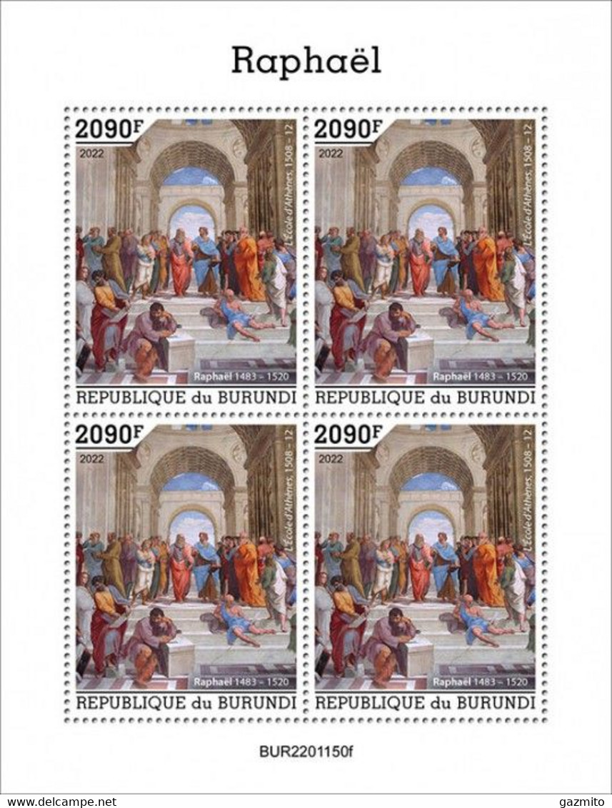 Burundi 2022, Art, Raphael IV, 4val In BF - Ungebraucht