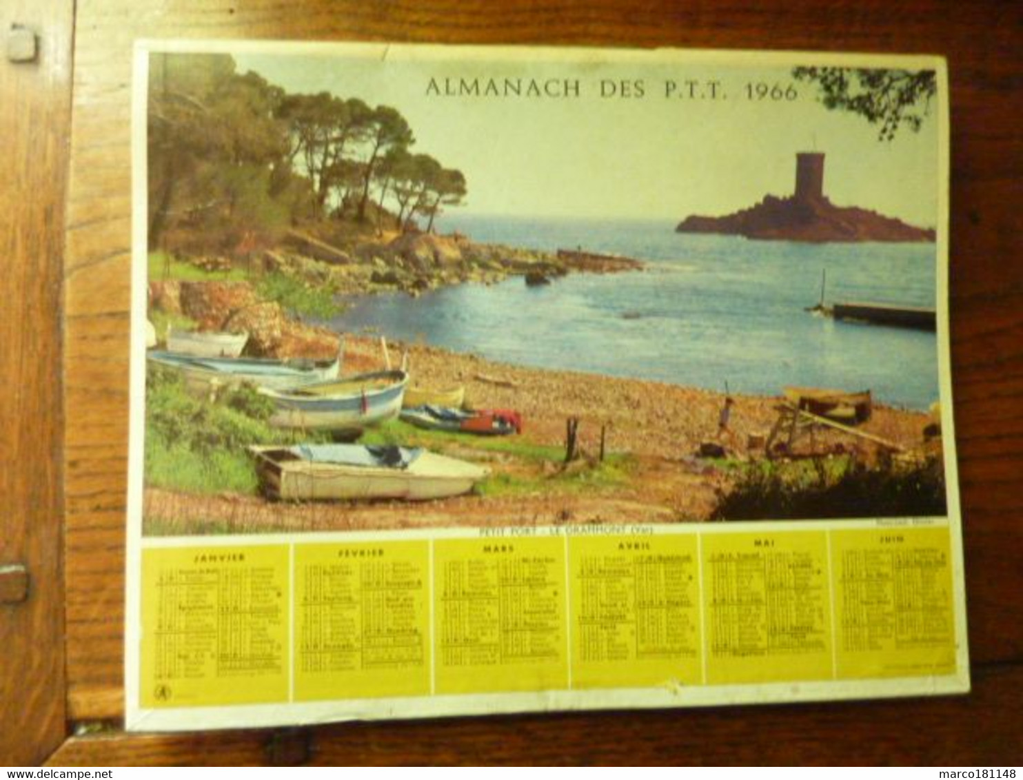 ALMANACH DES P.T.T. 1966 - Petit Port, Le Drammont (Var) - Ponts De La Caille - Petit Format : 1961-70