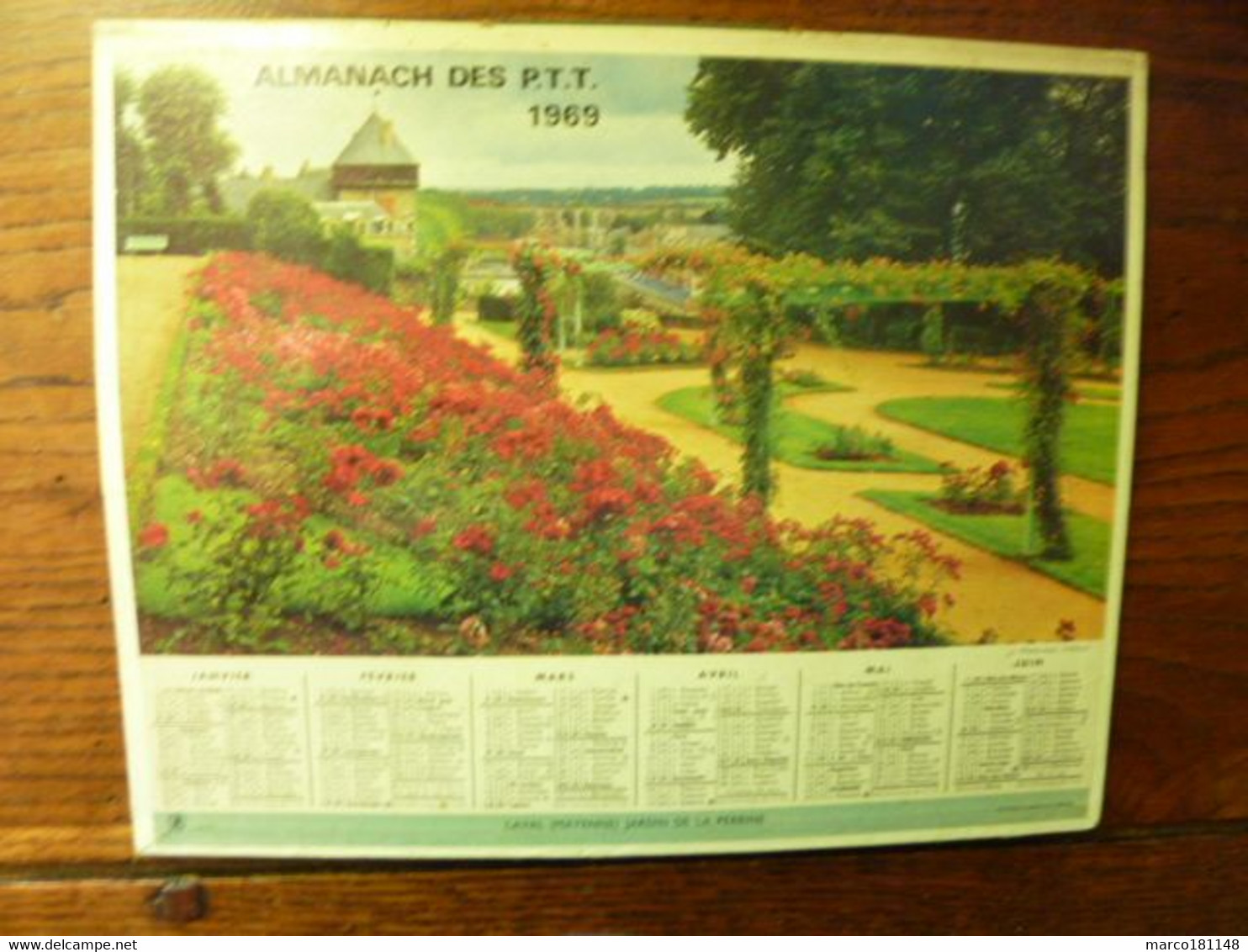 ALMANACH DES P.T.T. 1969 - Courchevel (Savoie) - Laval (Mayenne) Jardin De La Perrine - Petit Format : 1961-70