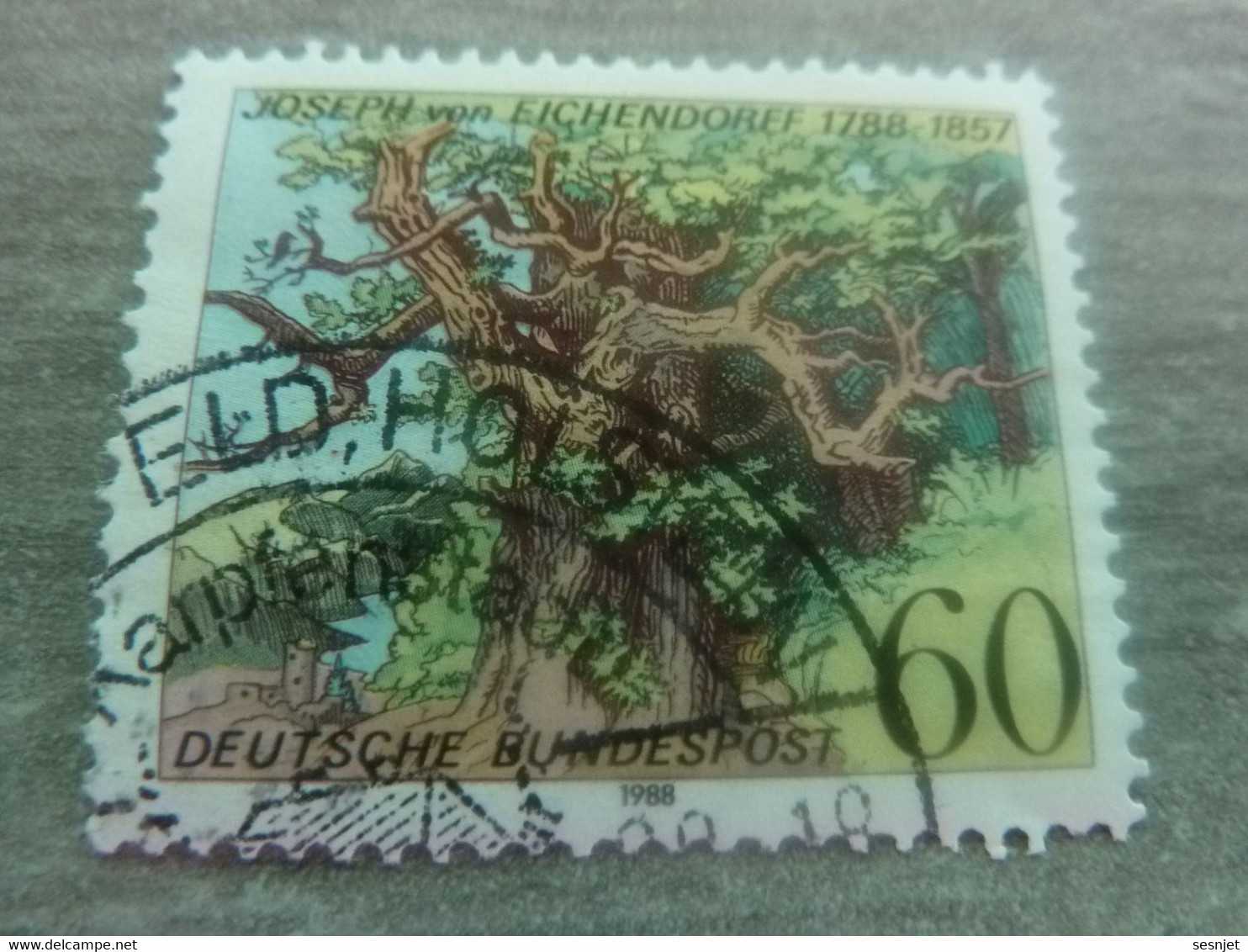 Deutsche Bundespost - Joseph Von Eichendoref (1788-1857) - Val 60 - Multicolore - Oblitéré - Année 1980 - - Gebraucht