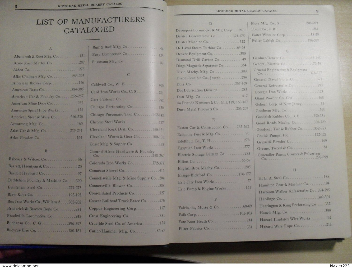 Keystone Metal Quarry Catalog 1928 - Bouwkunde