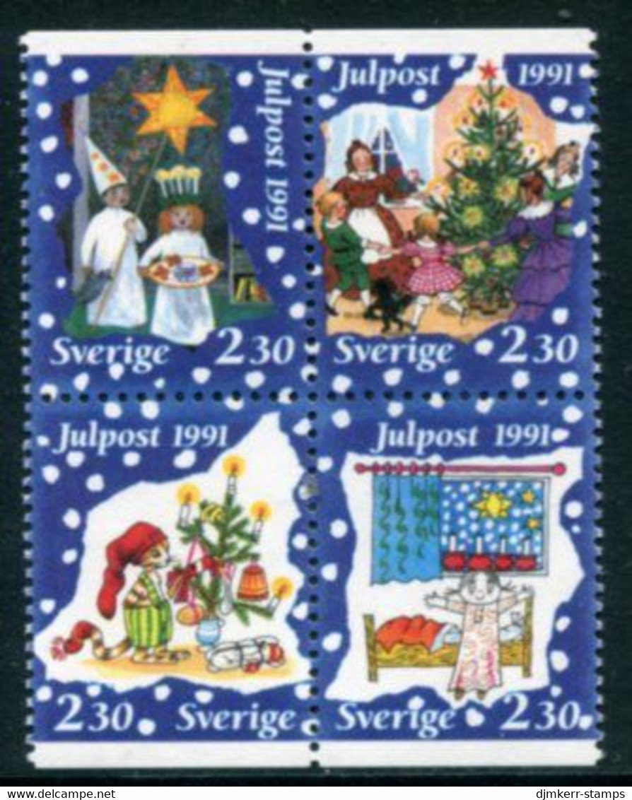 SWEDEN 1991 Christmas MNH / **.   Michel 1692-95 - Ungebraucht