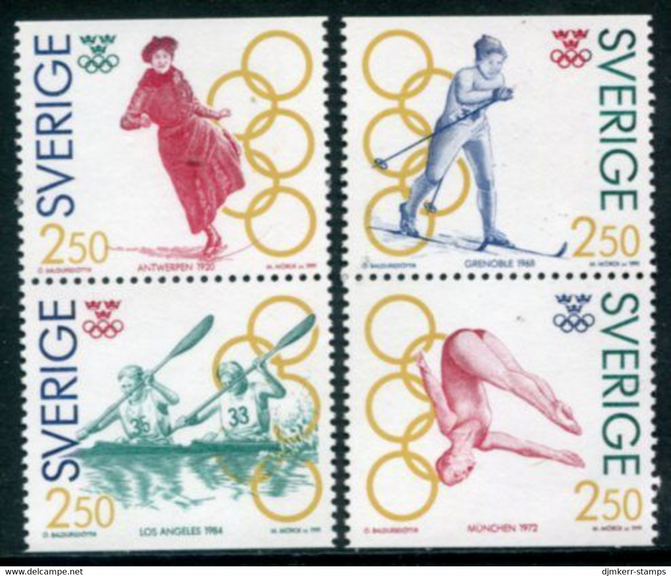 SWEDEN 1991 Olympic Medal Winners I MNH / **.   Michel 1674-77 - Ongebruikt