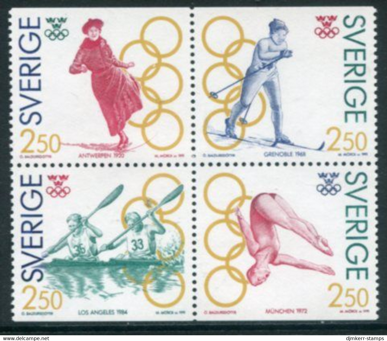 SWEDEN 1991 Olympic Medal Winners I MNH / **.   Michel 1674-77 - Ungebraucht