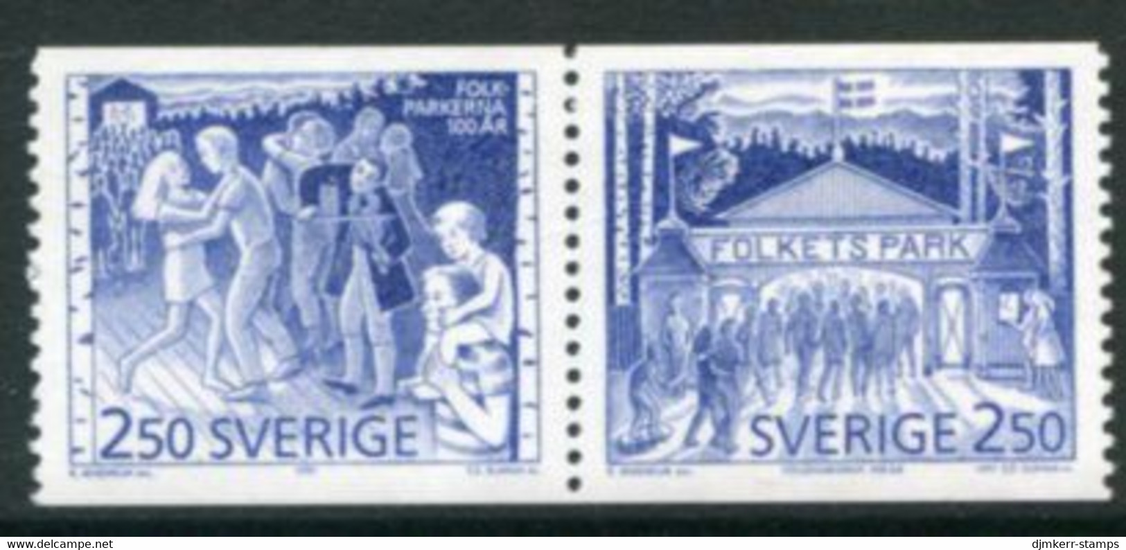 SWEDEN 1991 Public Parks MNH / **.   Michel 1672-73 - Unused Stamps