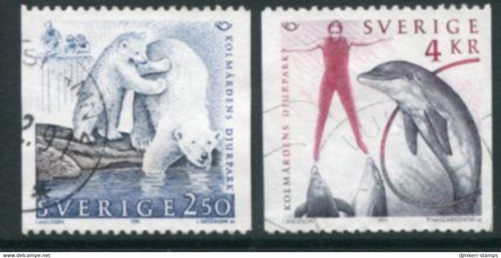 SWEDEN 1991 Tourism: Zoos Used.   Michel 1666-67 - Usados