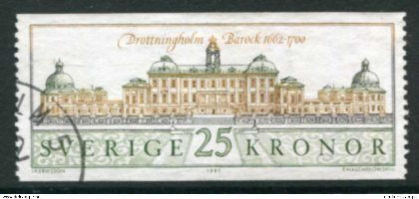 SWEDEN 1991 Definitive: Drottningholm Castle 25 Kr. Used.   Michel 1662 - Usados