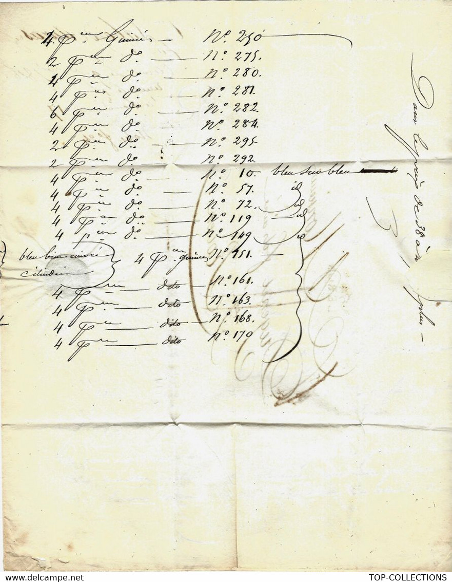 1818 LAC Marque Postale « 64 Oléron » D’Oloron Pyrénées Lettre Pour Dugenet  Rouen - 1801-1848: Vorläufer XIX