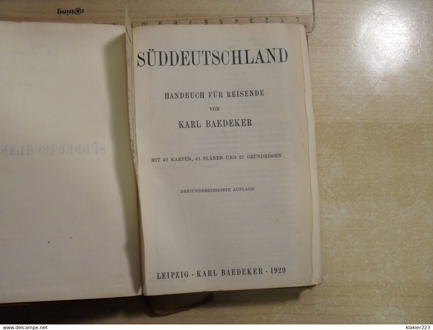 Baedekers Süddeutschland Jahr 1929 - Baviera