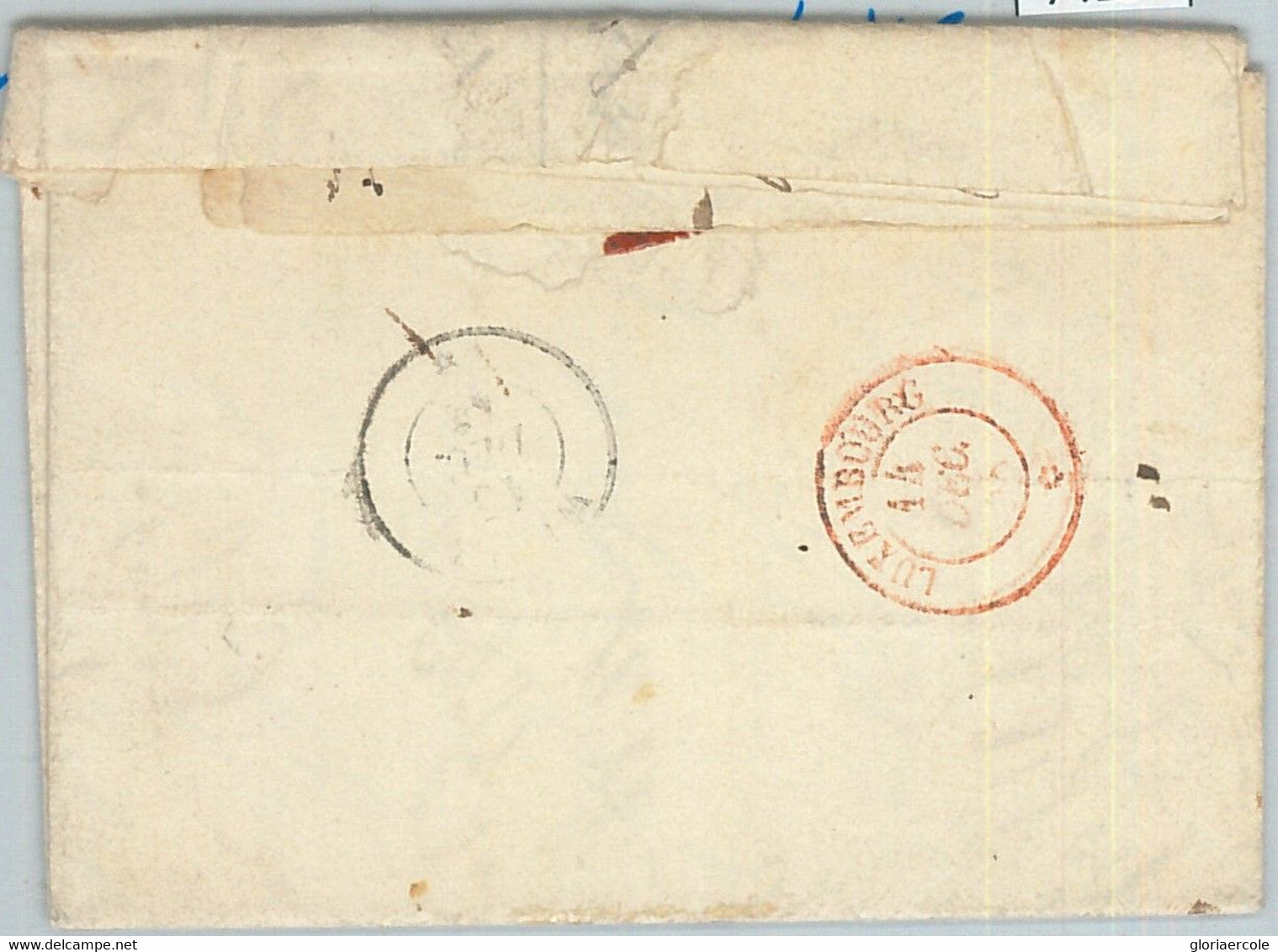 74134 - LUXEMBOURG - Postal History - PREPHILATELIC COVER From Grevenmacher  To WILTZ 1848 - ...-1852 Préphilatélie