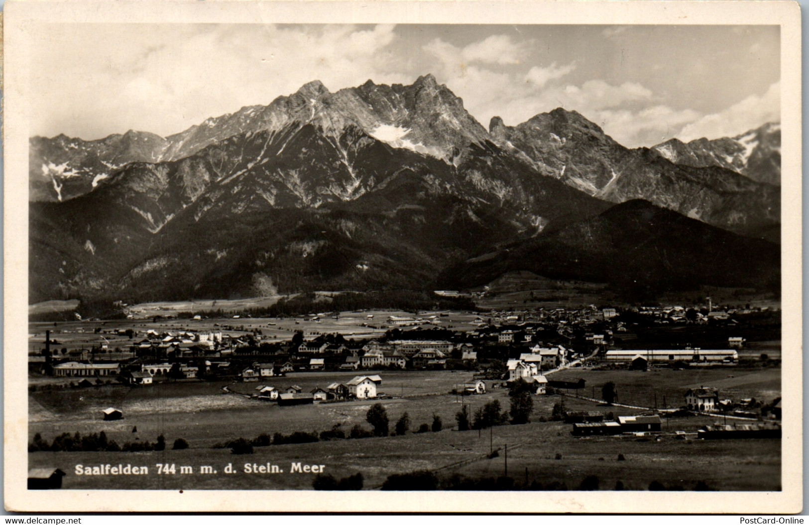 33843 - Salzburg - Saalfelden Mit Dem Steinernen Meer , Panorama - Gelaufen - Saalfelden