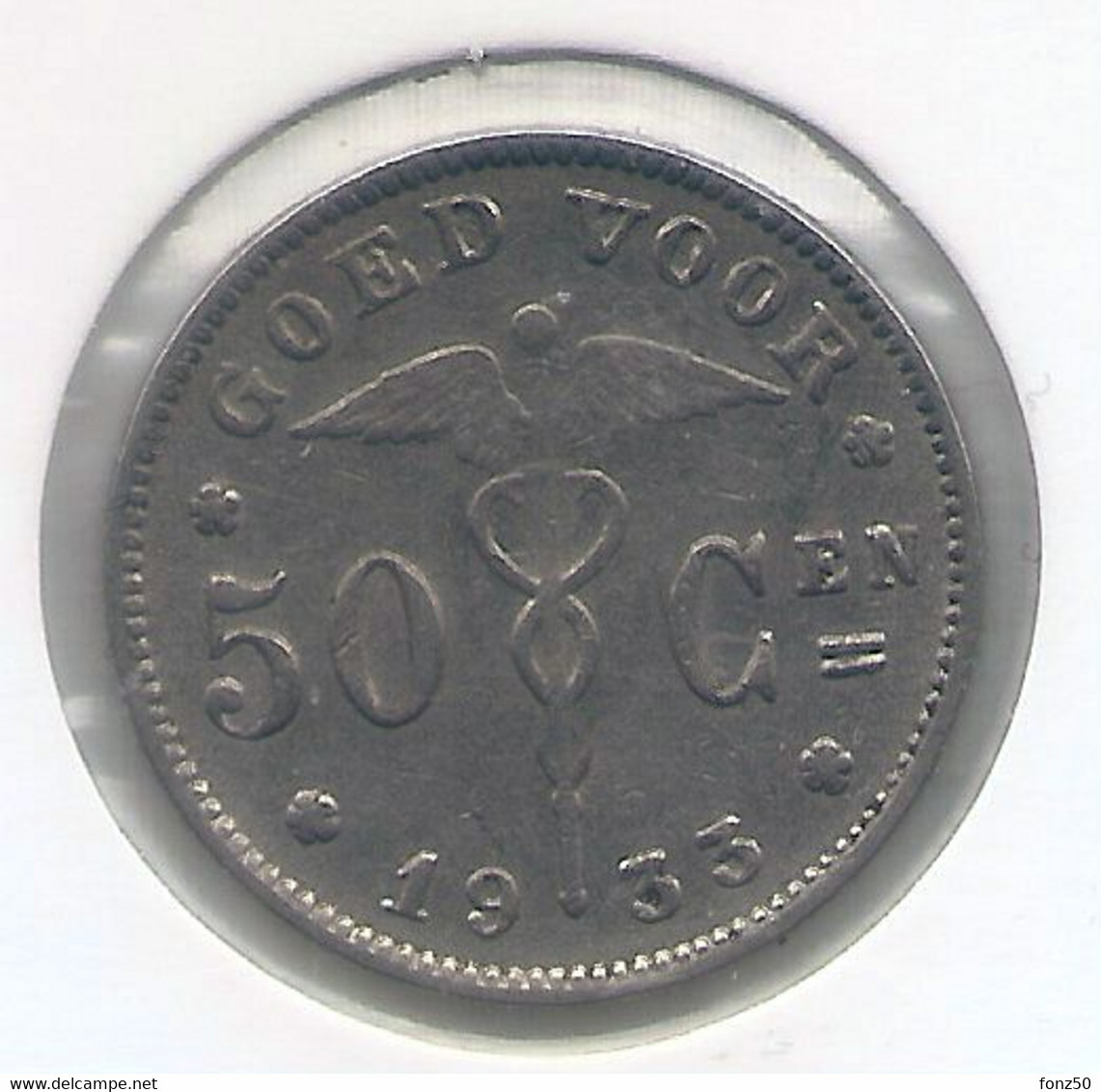 ALBERT I * 50 Cent 1933 Vlaams * Prachtig * Nr 5546 - 50 Cent