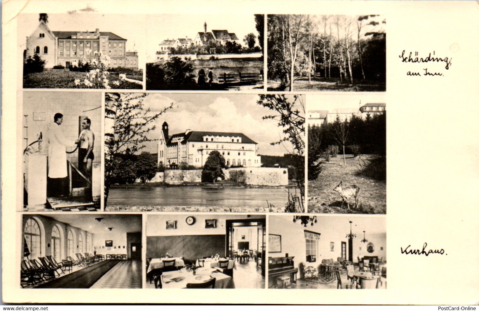 33920 - Oberösterreich - Schärding Am Inn , Kurhaus , Mehrbildkarte - Gelaufen 1958 - Schärding