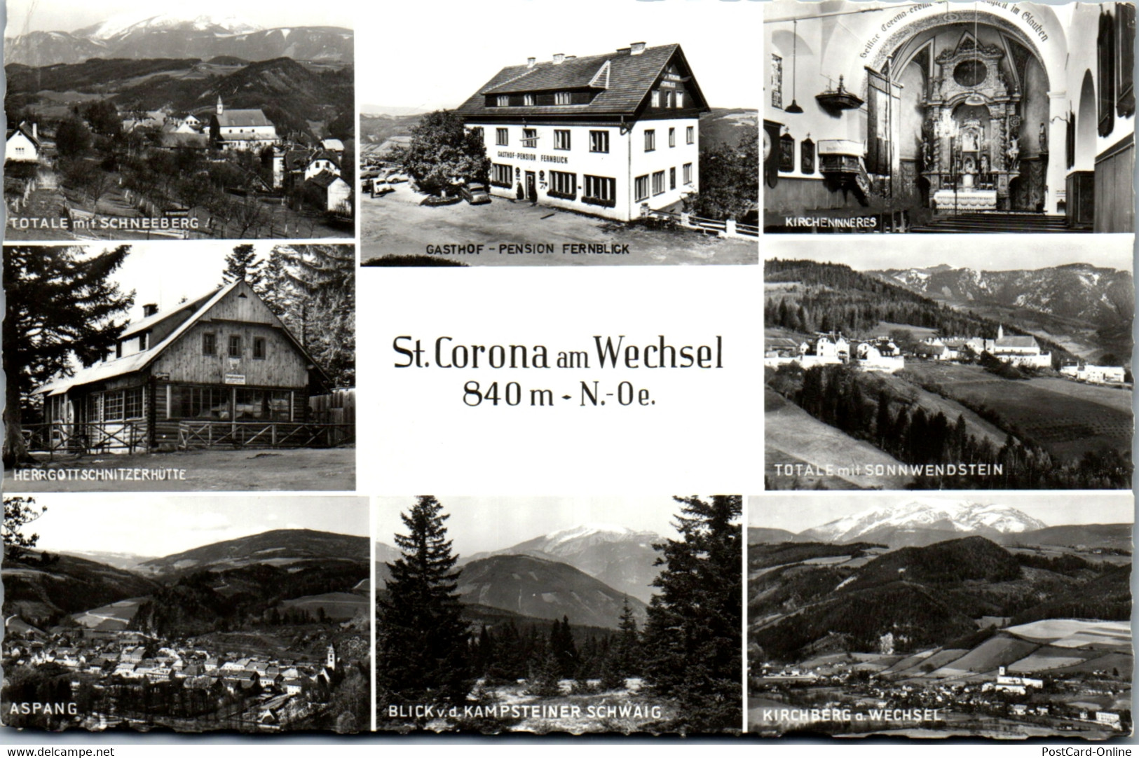 33958 - Niederösterreich - St. Corona Am Wechsel , Aspang , Schneeberg , Kampsteiner Schwaig , Pension Fernblick , Mehrb - Wechsel